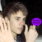 Justin Bieber Middle Finger