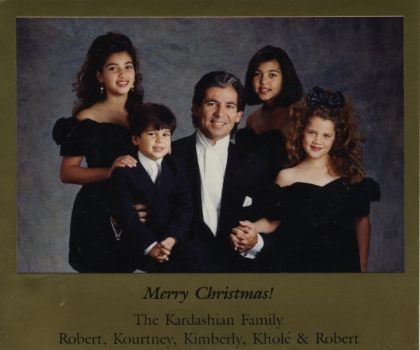Kardashian Family Christmas Cards 1993