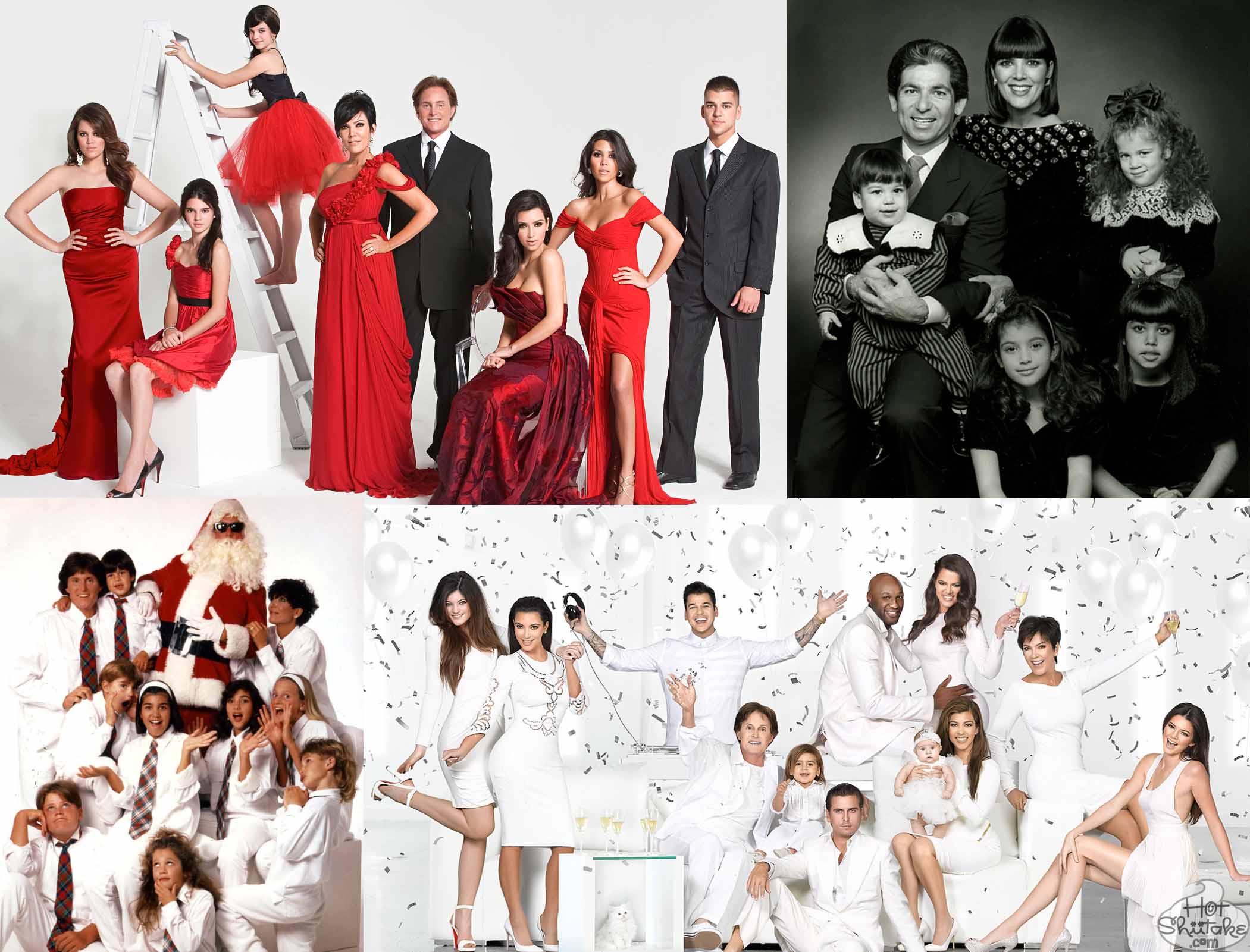 Kardashian Family Christmas Cards Over The Years
